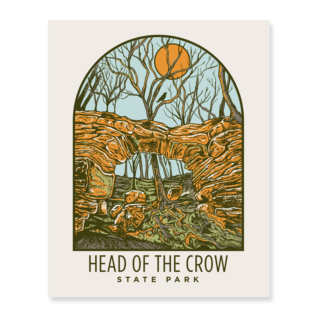 8x10 - Head of the Crow Art Print