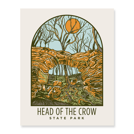 8x10 - Head of the Crow Art Print