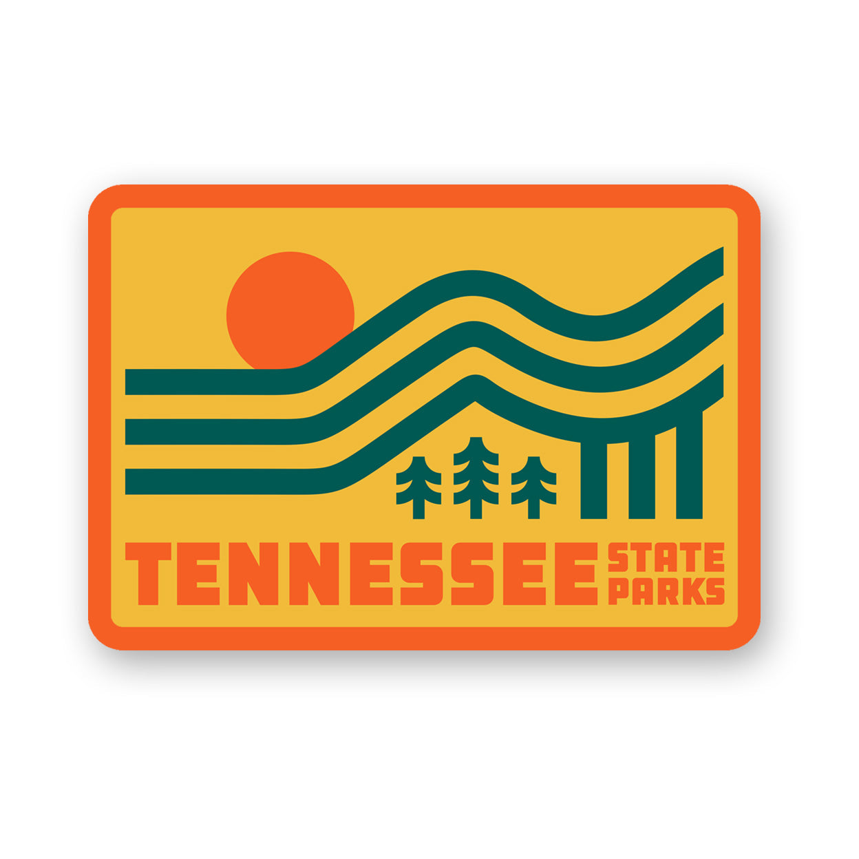 TNSP - Retro Lines Sticker – Tennessee State Parks Online Gift Shop