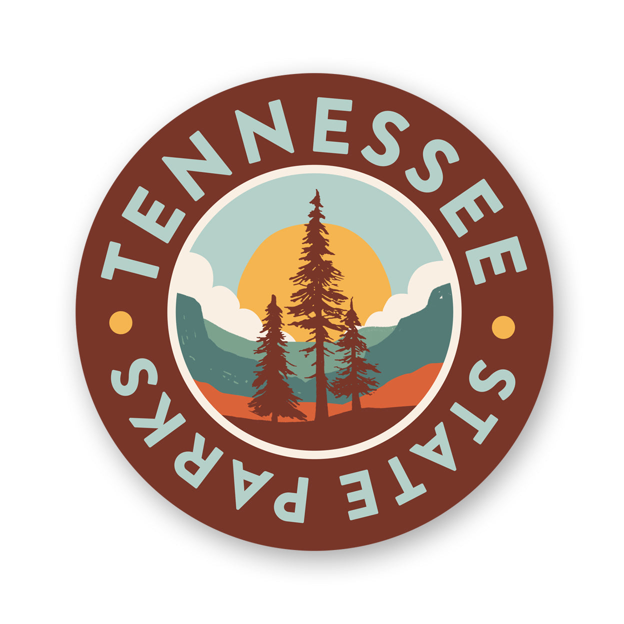 TNSP - Round Landscape Sticker