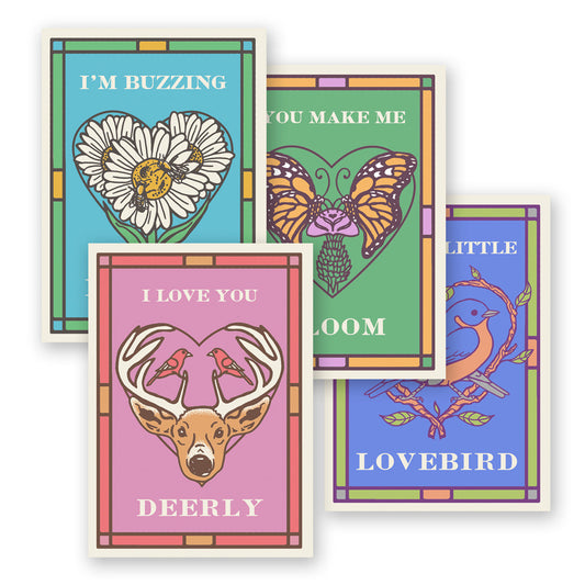 TNSP - Hearts Postcards (4 Pack)