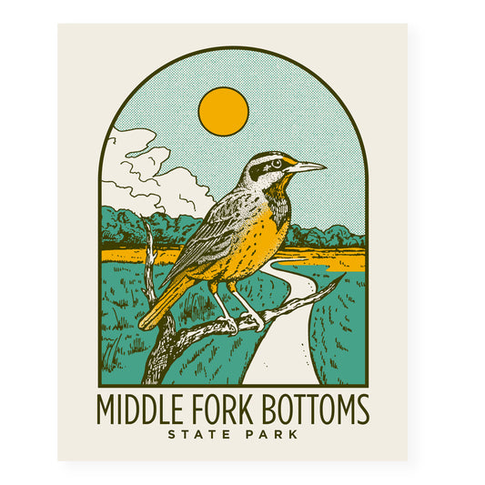 8x10 - Middle Fork Bottoms Art Print