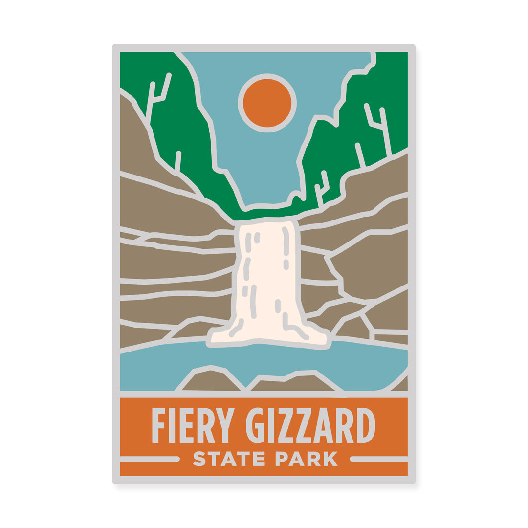 TNSP - Fiery Gizzard Sticker – Tennessee State Parks Online Gift Shop
