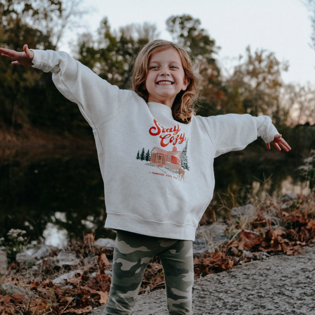 TNSP - Stay Cozy Youth Crewneck Sweatshirt