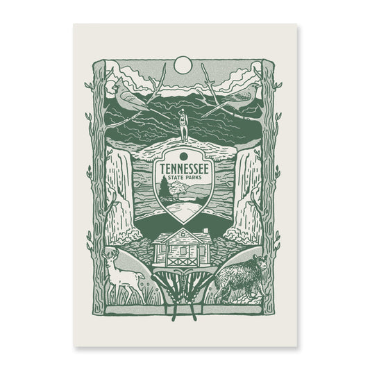 TNSP - Crest Mural Tea Towel