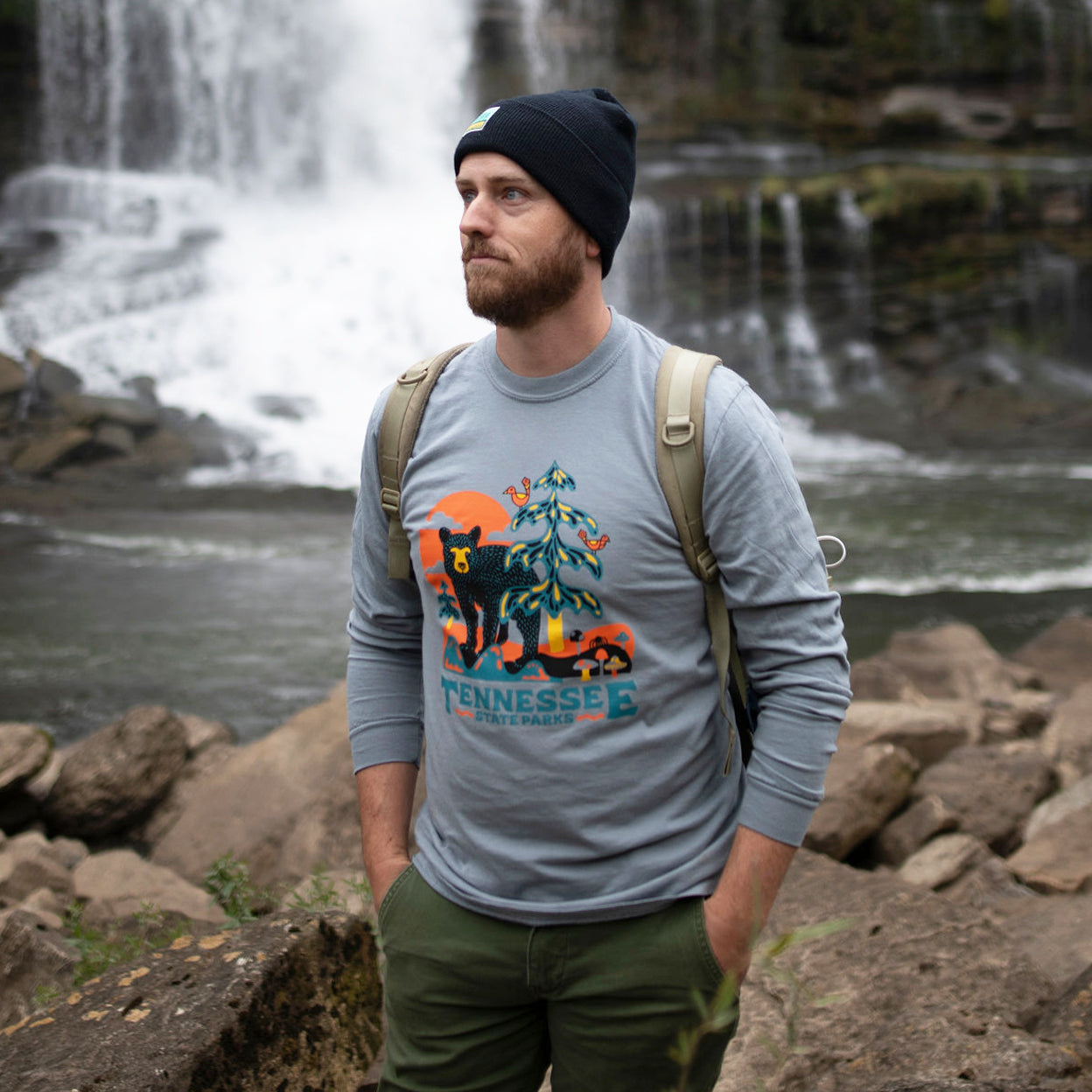 TNSP - Bear in the Woods - Long Sleeve Tee – Tennessee State Parks ...